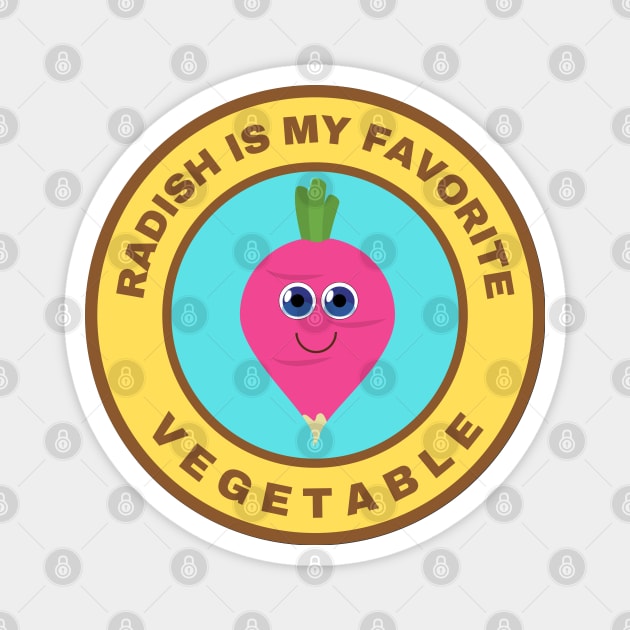 Radish is my favorite vegetable Magnet by InspiredCreative